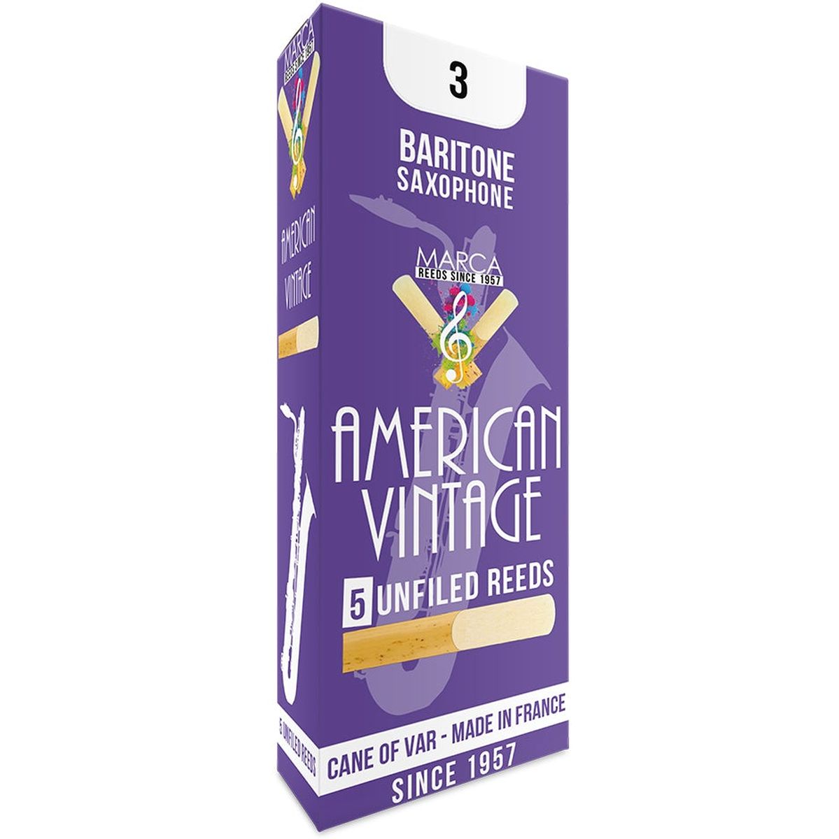 MARCA Reed Saxophone Baritone American Vintage 3 - PK Of 5