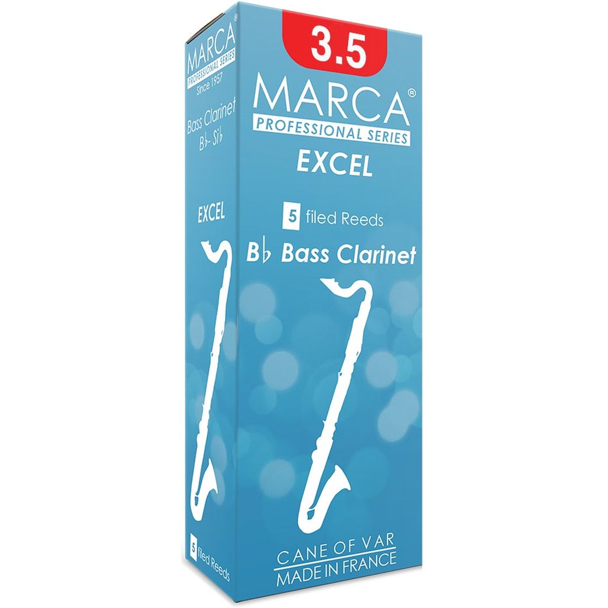 MARCA Reed Clarinet Bass Excel 3.5 - PK Of 5