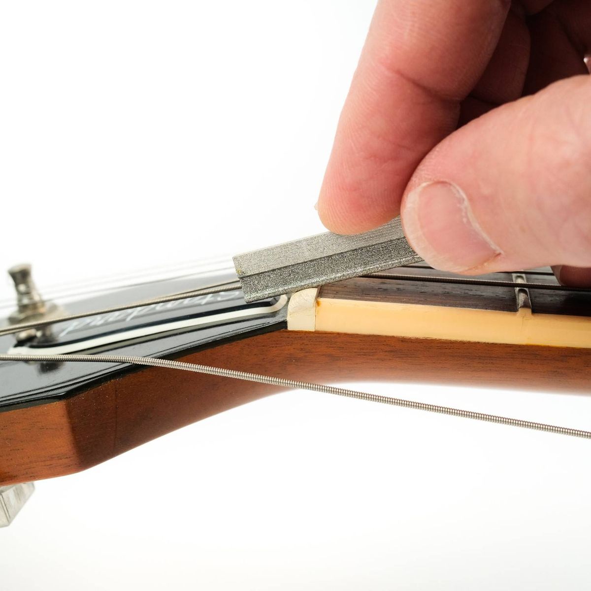 MusicNomad Acoustic Guitar Diamond Coated Nut File Set Light/MDM Strings MN670
