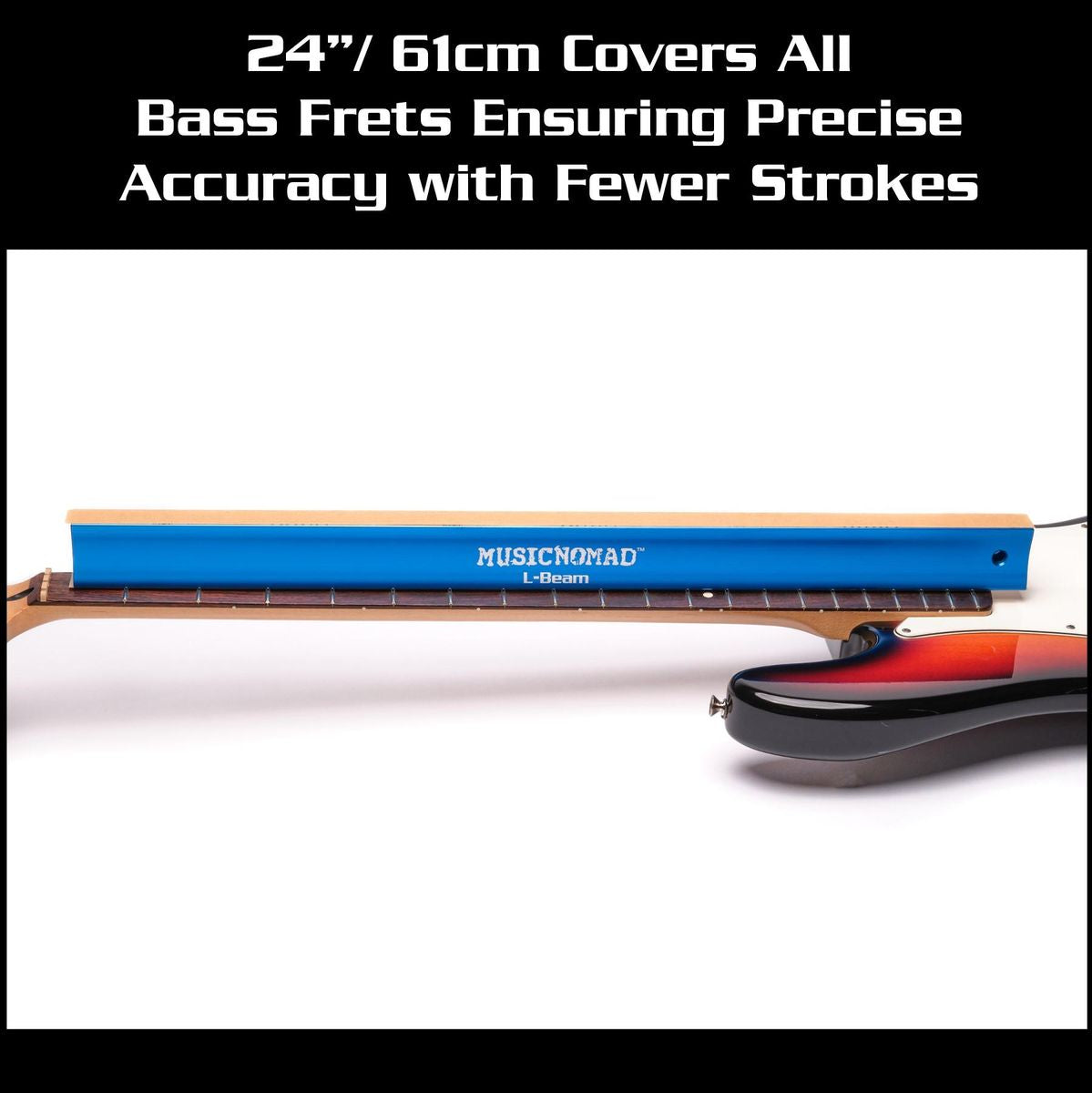 MusicNomad Fret Leveler - Leveling (L-Beam) 24