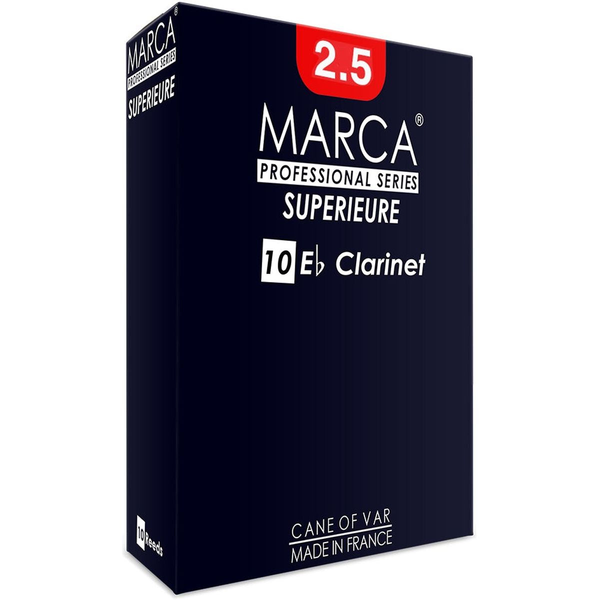 MARCA Reed Clarinet MI Bemol Superieure 2.5 - PK Of 10
