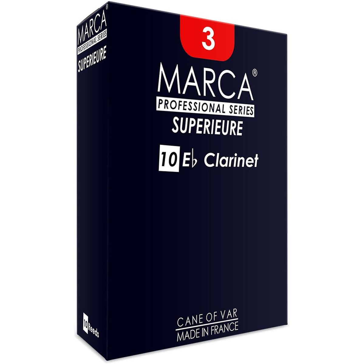 MARCA Reed Clarinet Mib Superieure Cut 3 - PK Of 10