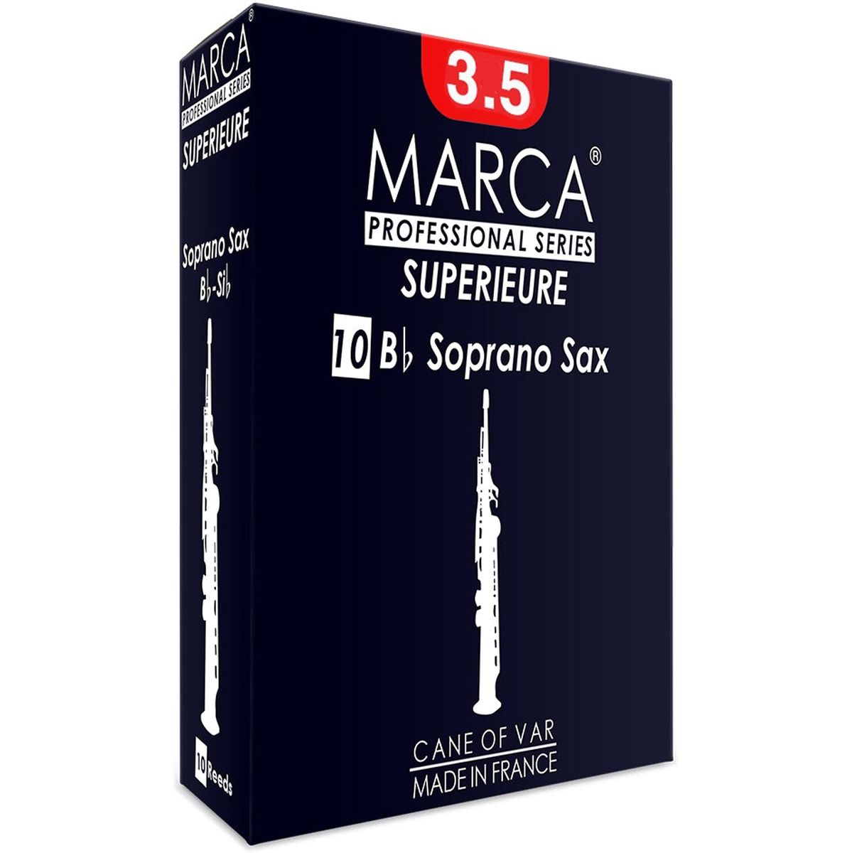 MARCA Reed Saxophone Soprano Superieure 3.5 - PK Of 10