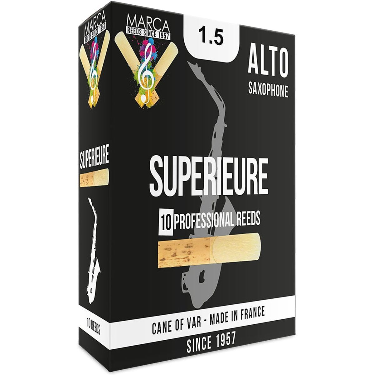 MARCA Reed Saxophone Alto Superieure 1.5 - PK Of 10