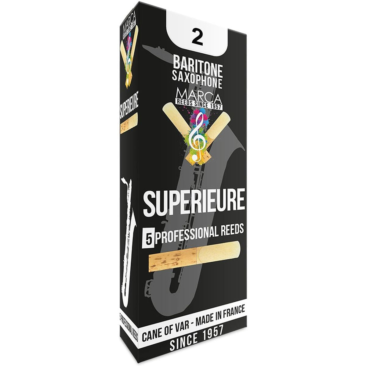 MARCA Reed Saxophone Baritone Superieure 2 - PK Of 5