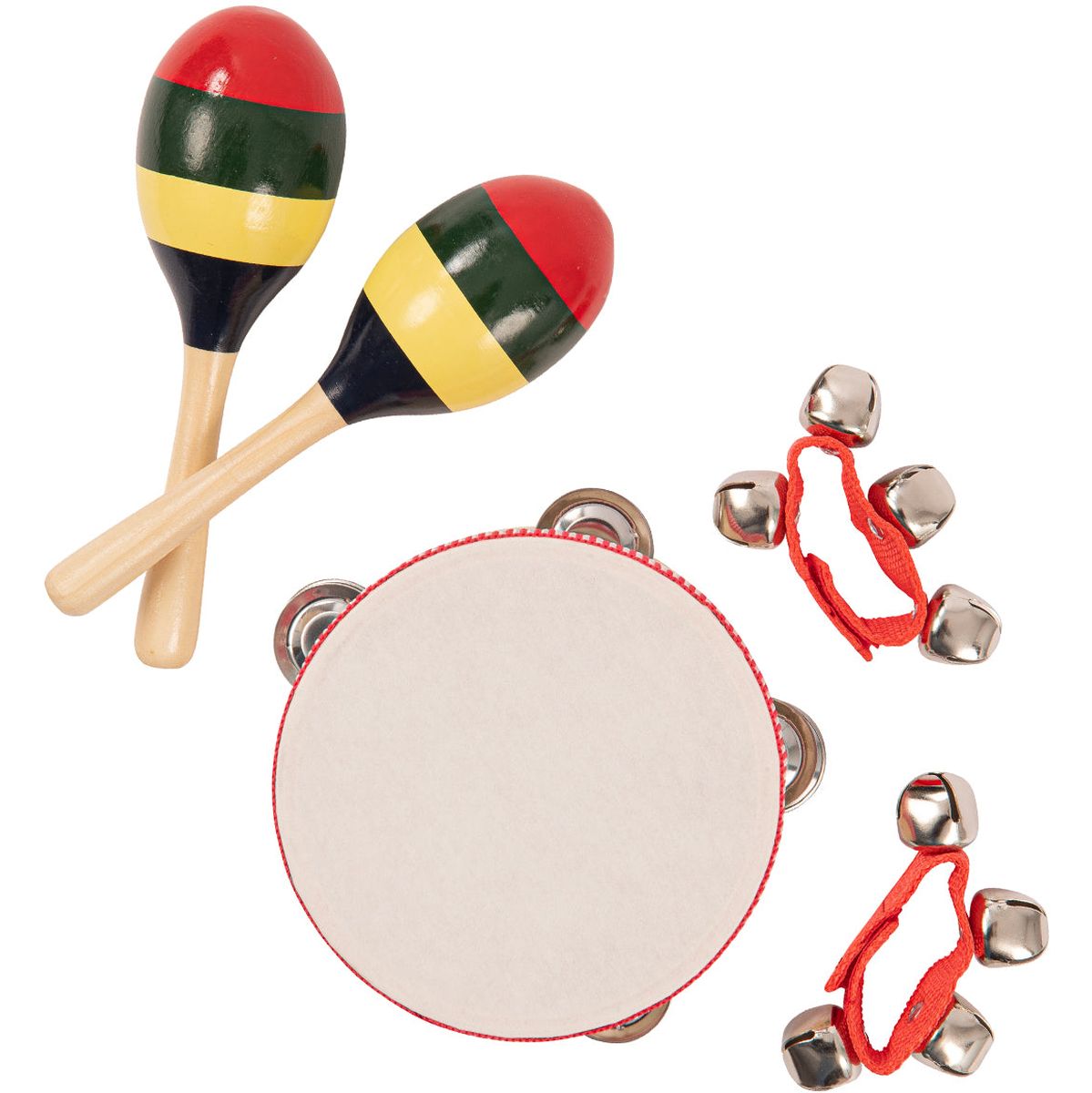 PP Tambourine &amp; Maracas Set w/ Carry Bag