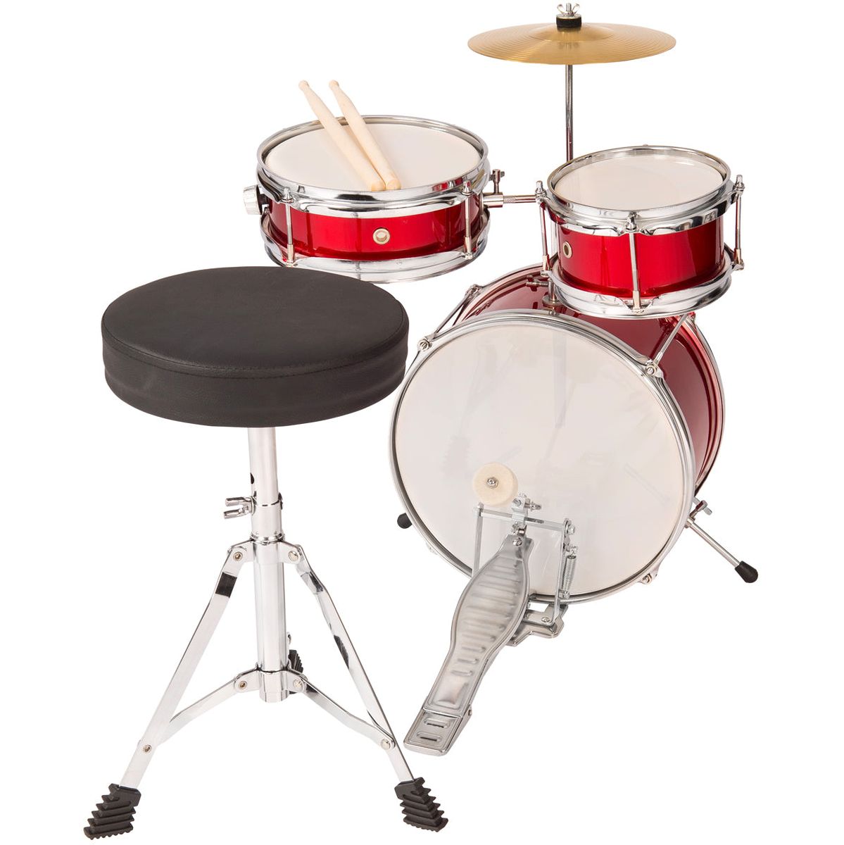 PP Junior 3PC Drum Kit Red