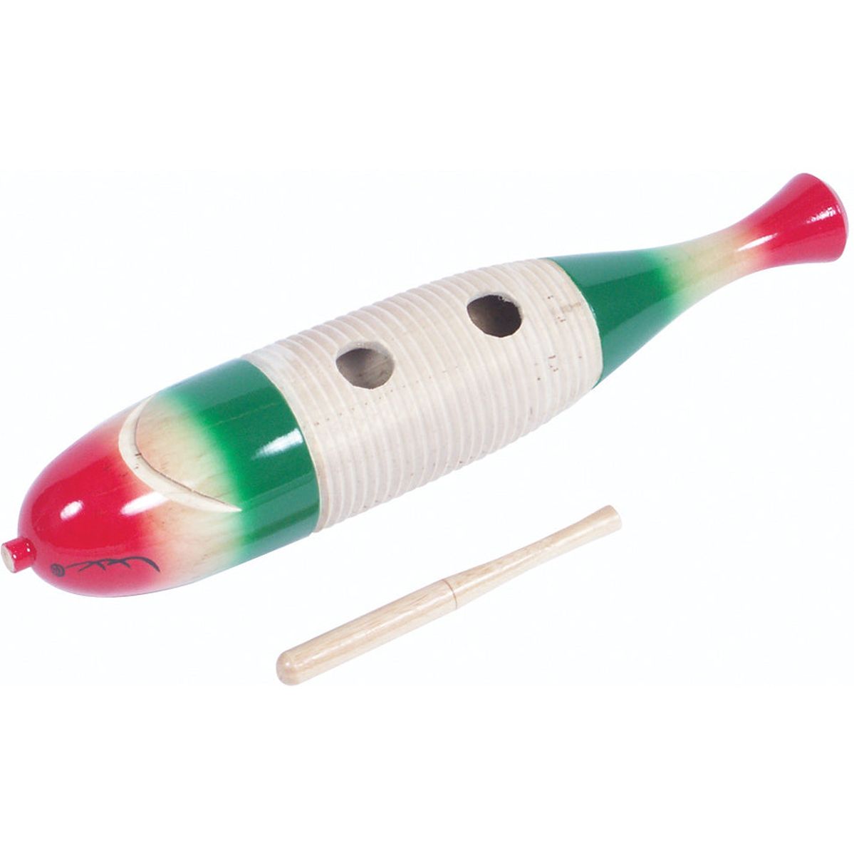 PP Multicolour Wood Fish Guiro