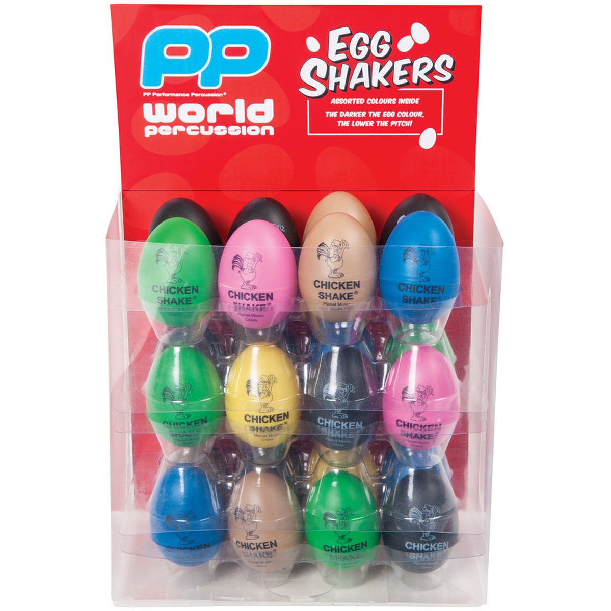 PP Egg Maracas - Box Of 24