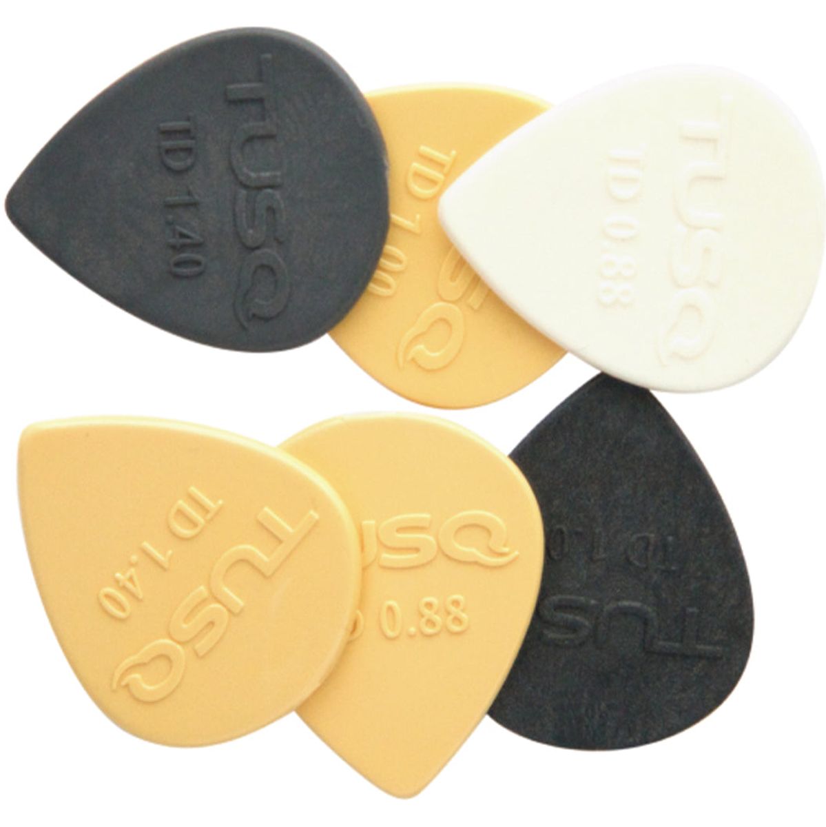 Graph Tech Tusq Teardrop Pick - Mixed - 6PK