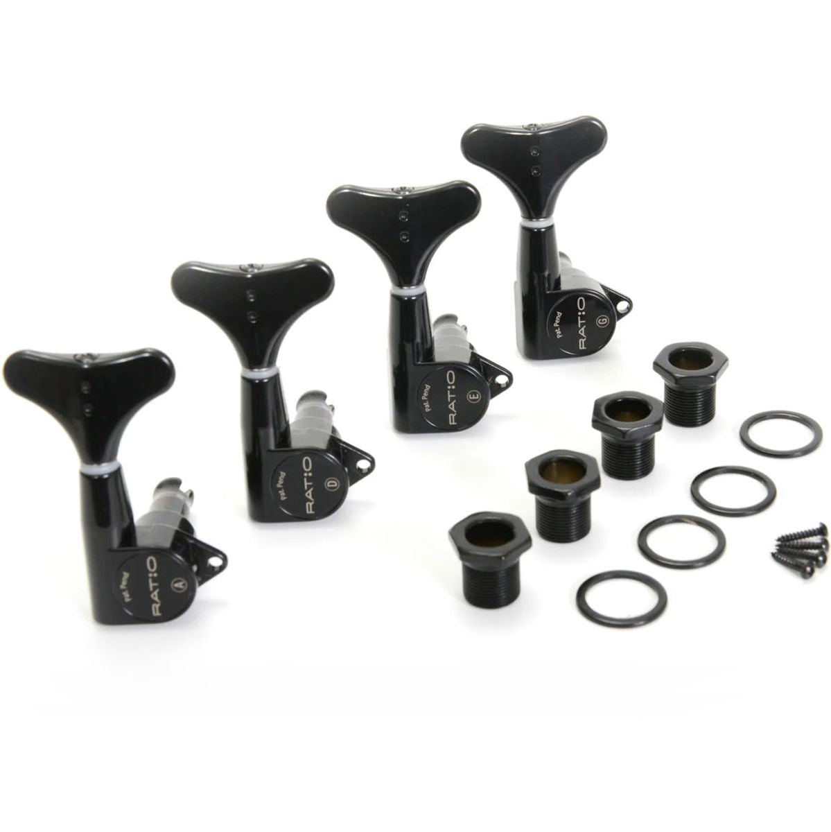 Graph Tech Ratio Bass Machine Heads 4-IN-LINE Y Key Black
