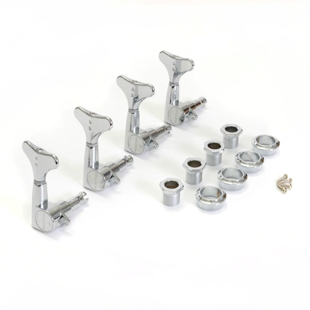 Graph Tech Ratio Bass Machine Heads 4-IN-LINE Y Key Chrome