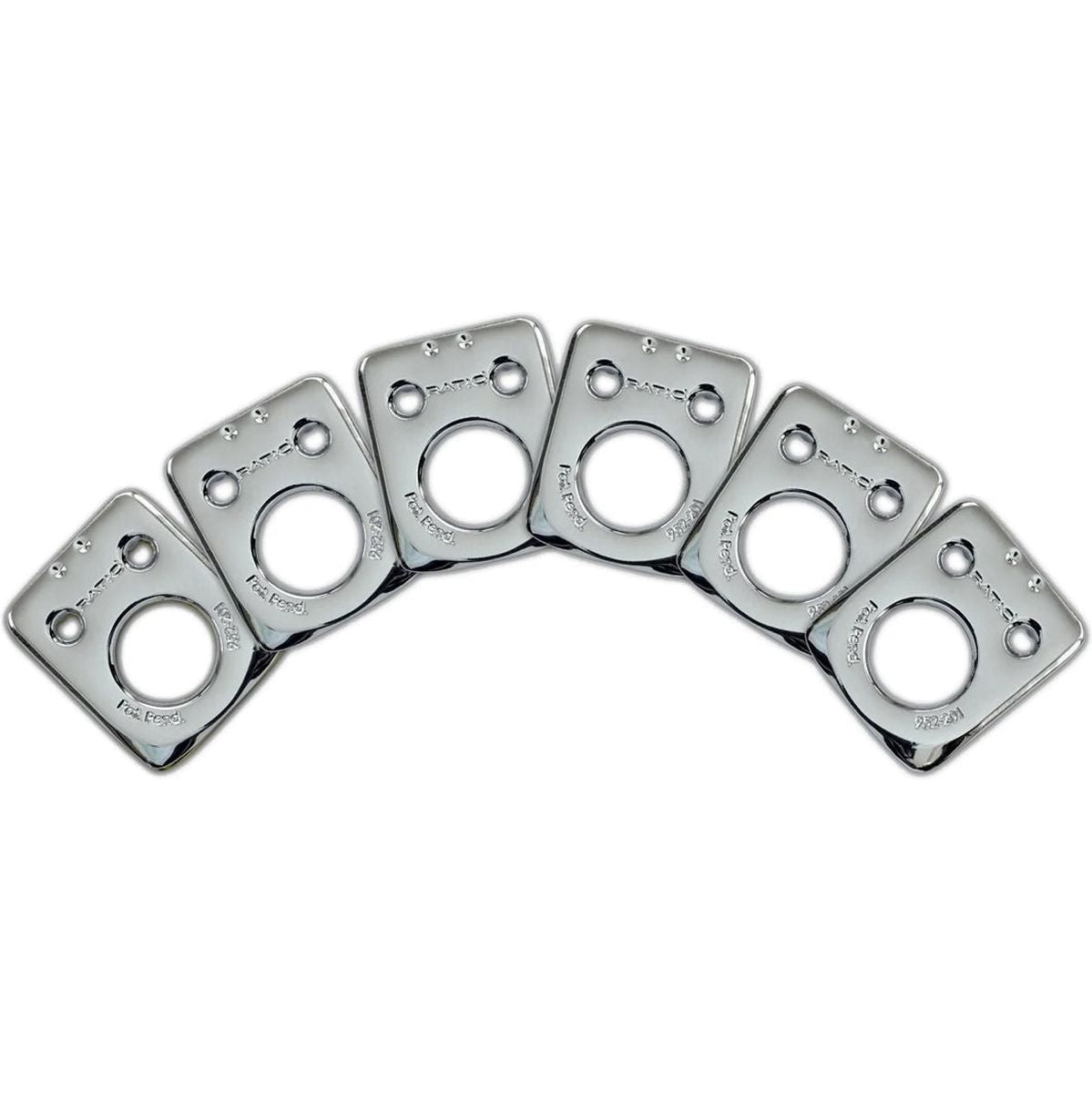 Graph Tech Ratio Plate For Fender Style 2 Pin Hole - Chrome