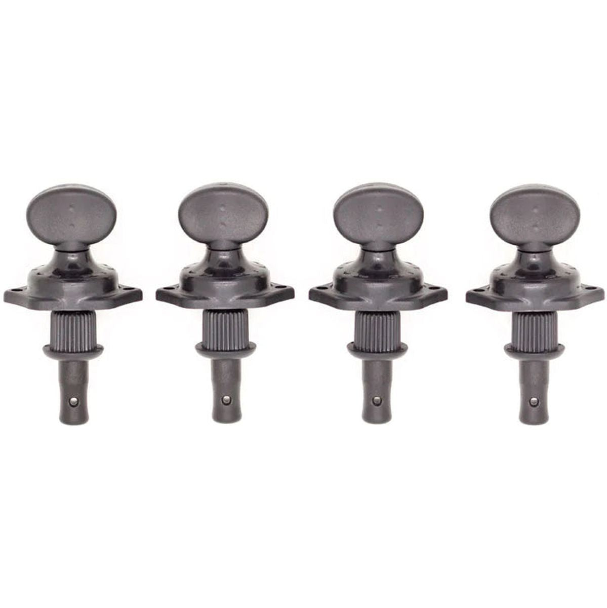 Graph Tech Ratio Ukulele Tuners - Rear Mount - Black - Set Of 4