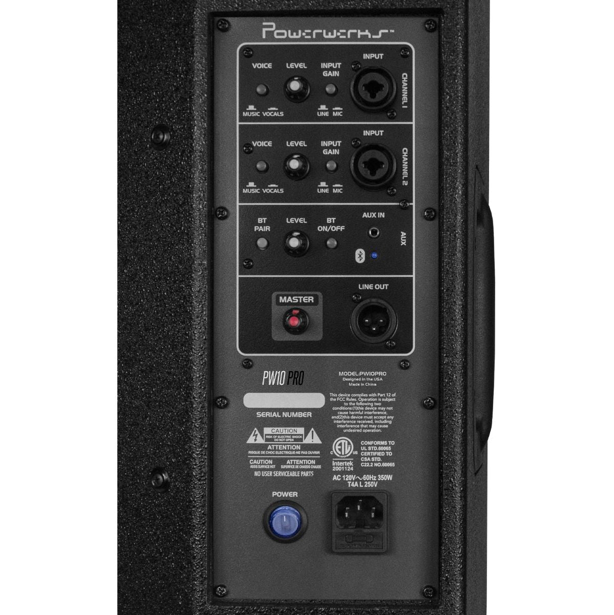 Powerwerks 1000W 10 inch Pro Speaker w/ Bluetooth