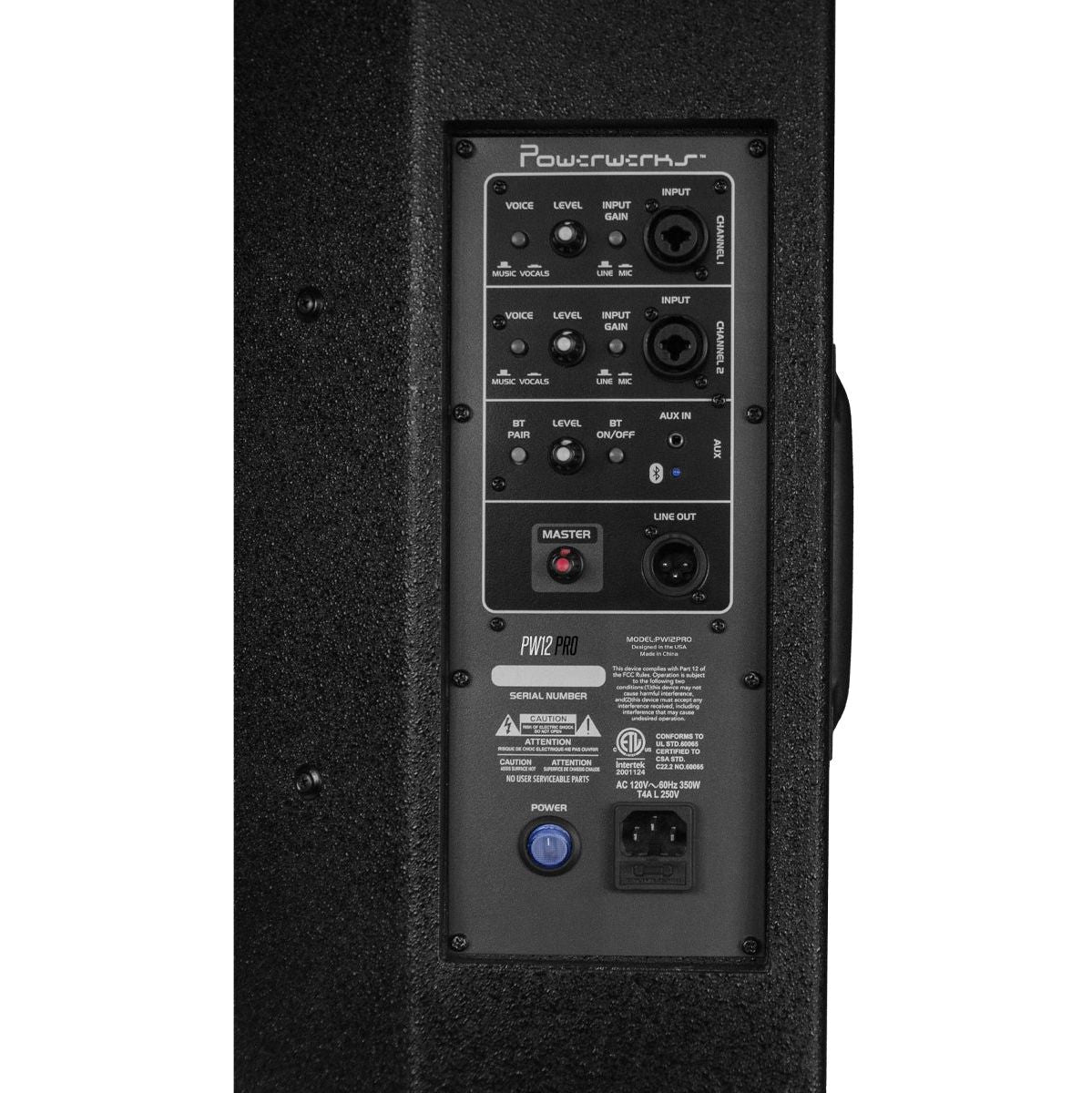 Powerwerks 1000W 12 inch Pro Speaker w/ Bluetooth