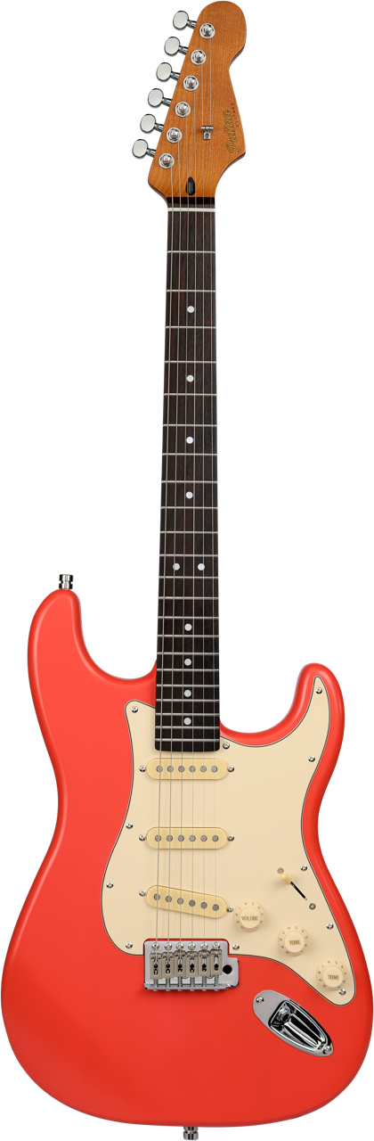 Patina PS-3 Fiesta Red SSS S-Style Elektrische gitaar