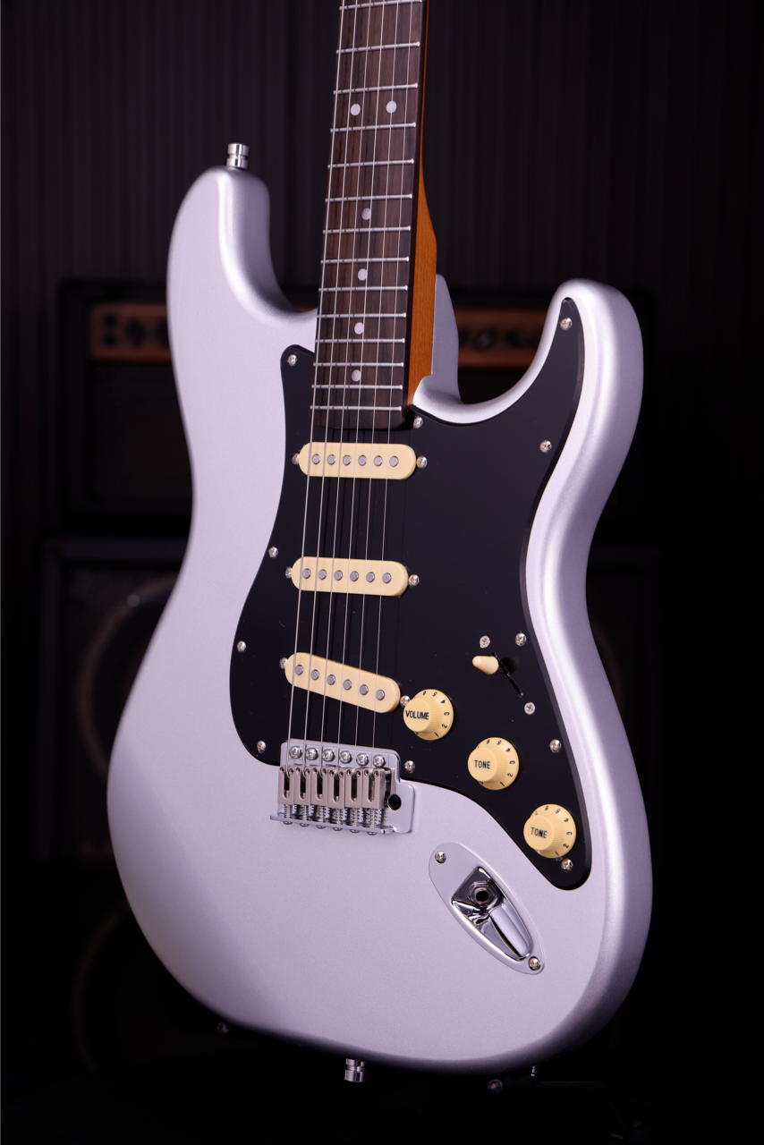 Patina PS-3 Silver Metallic SSS S-Style Elektrische gitaar