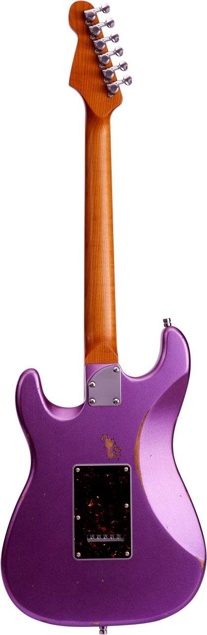 Patina PS-6 Purple Relic SSS S-Style Elektrische gitaar