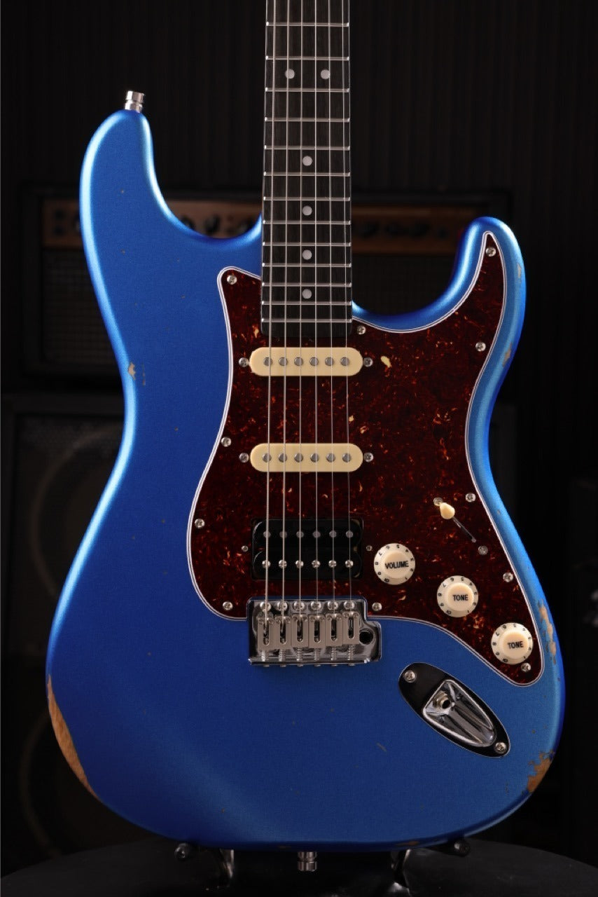 Patina PS-7 Lake Placid Blue PHSS S-Style Elektrische gitaar