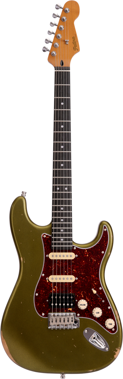 Patina PS-7 Sherwood Green Relic HSS S-Style Elektrische gitaar