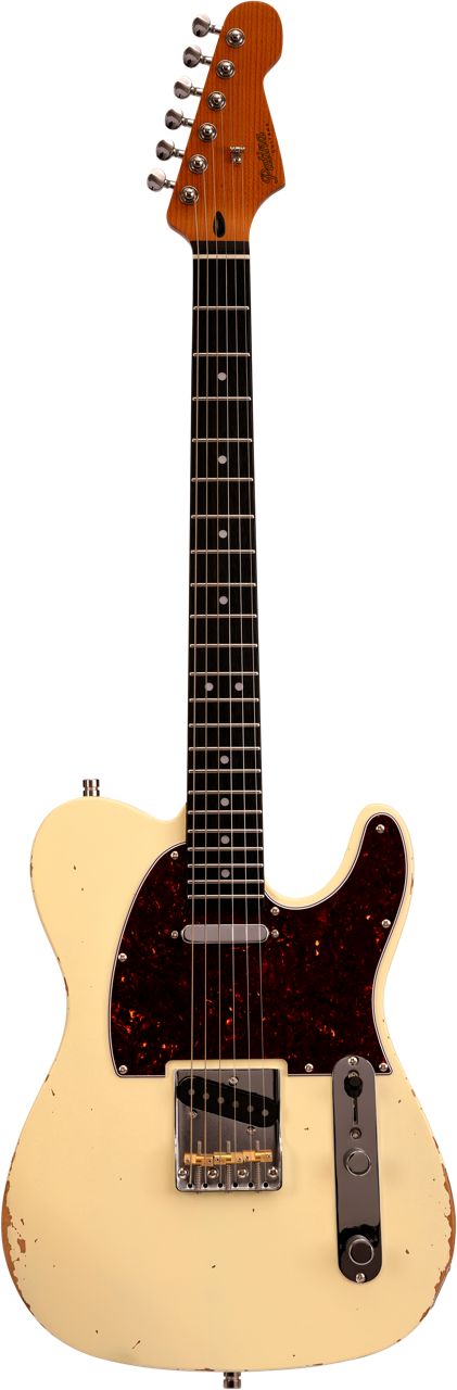 Patina PT-6 Olympic White Relic T-Style Elektrische gitaar