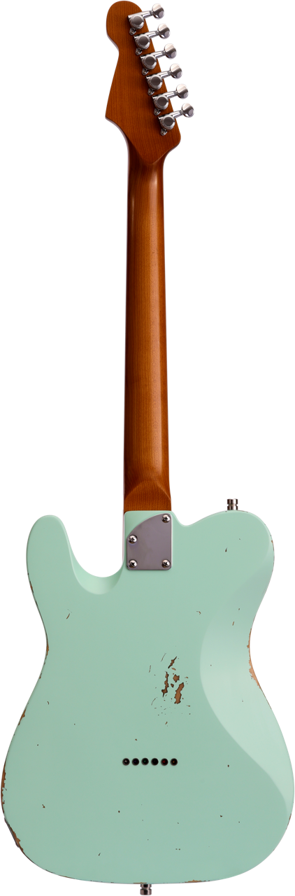 Patina PT-6 Sea Foam Green Relic T-Style Elektrische gitaar