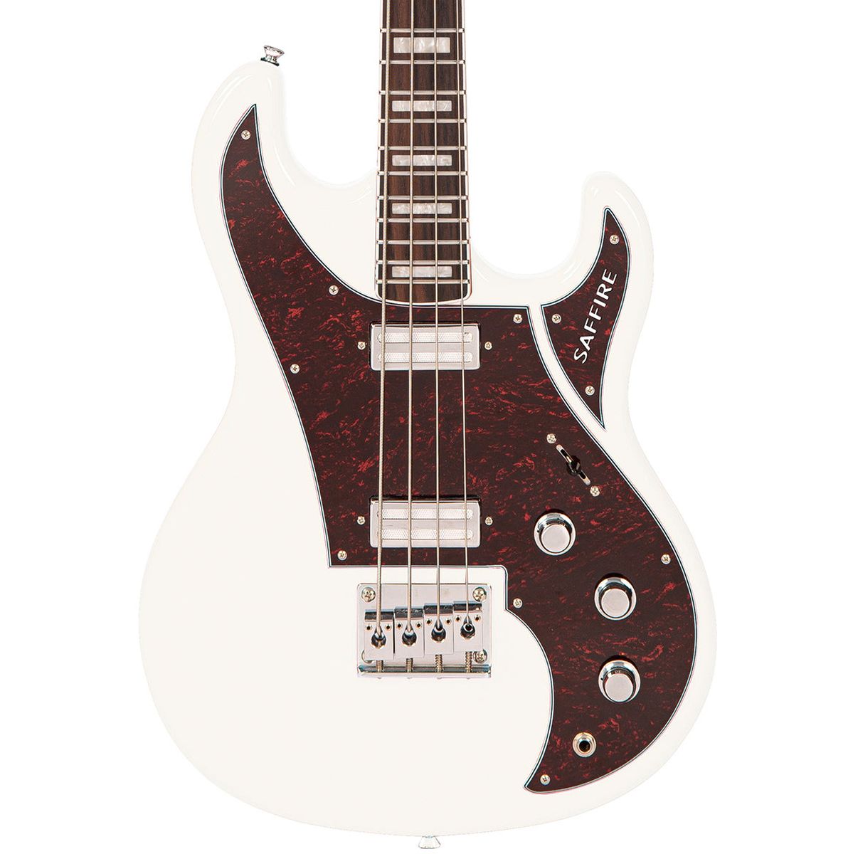 Rapier Saffire Bass Guitar - Arctic White
