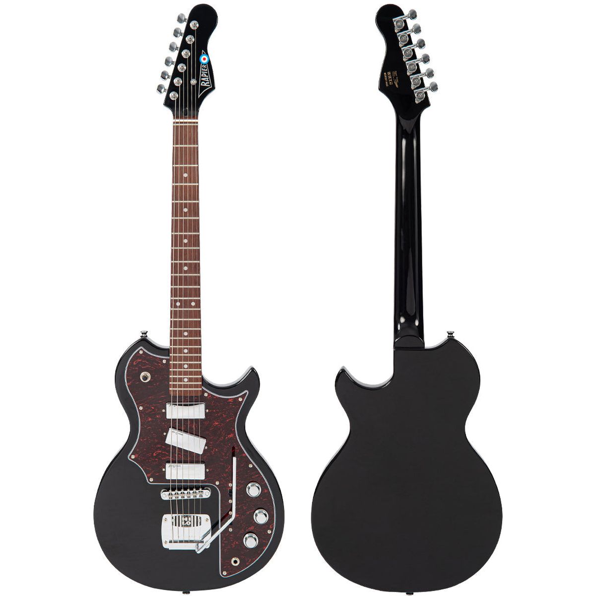 Rapier Deluxe Electric Guitar - Gloss Black