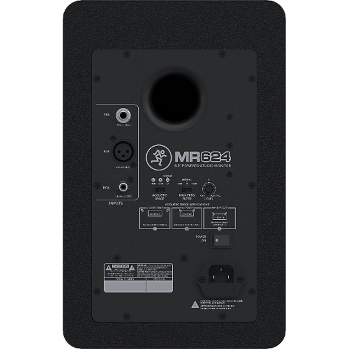 Mackie MR624 Monitoring Enceinte Active Bi-Amplifiée 6.5&quot; 50W RMS (Individual)