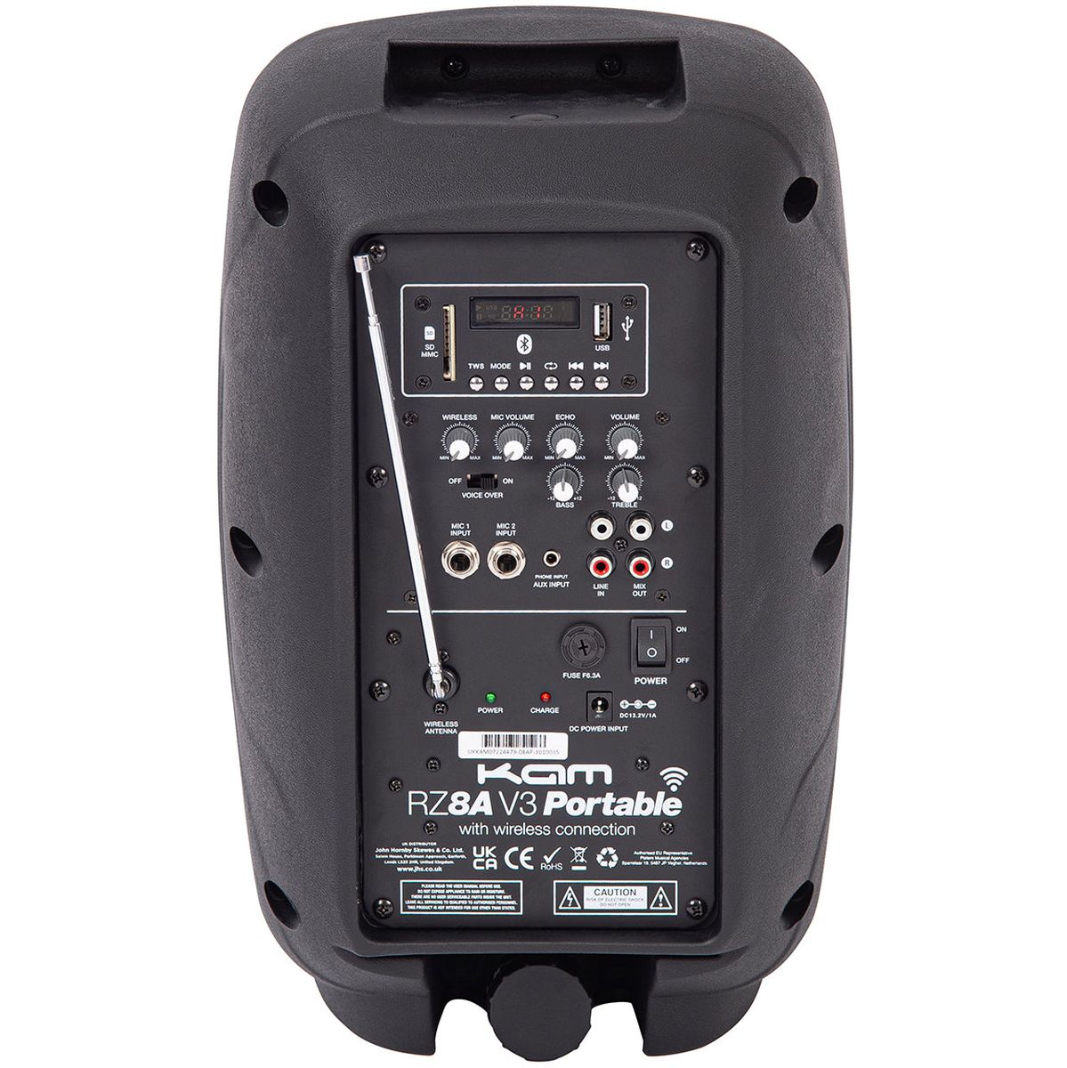 Kam RZ8A Portable Speaker w/ Bluetooth