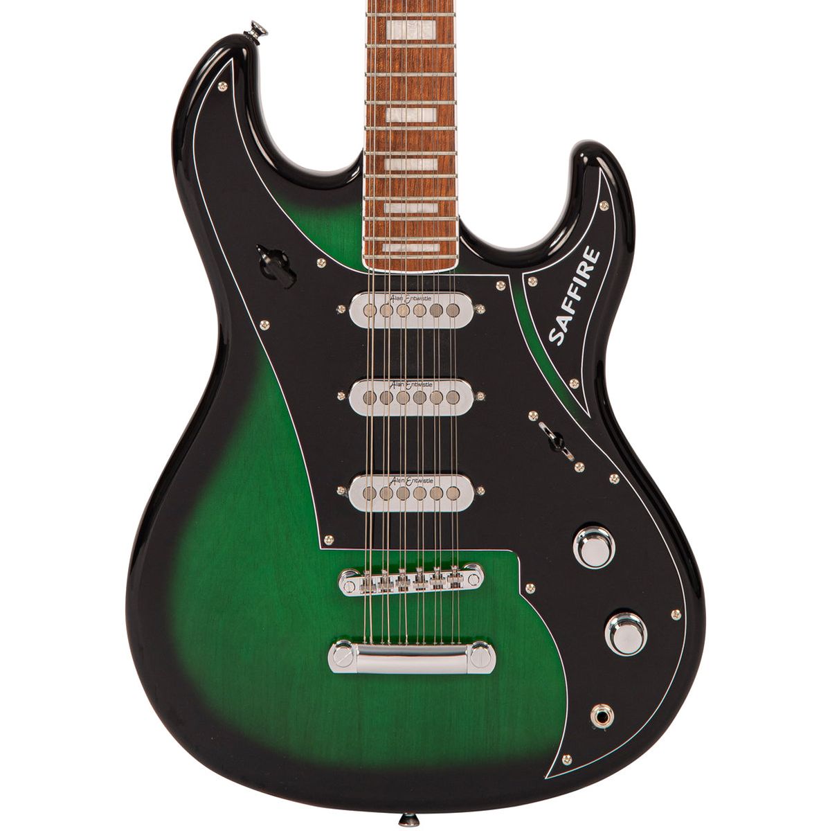 Rapier Saffire 12 Electric Guitar - Greenburst