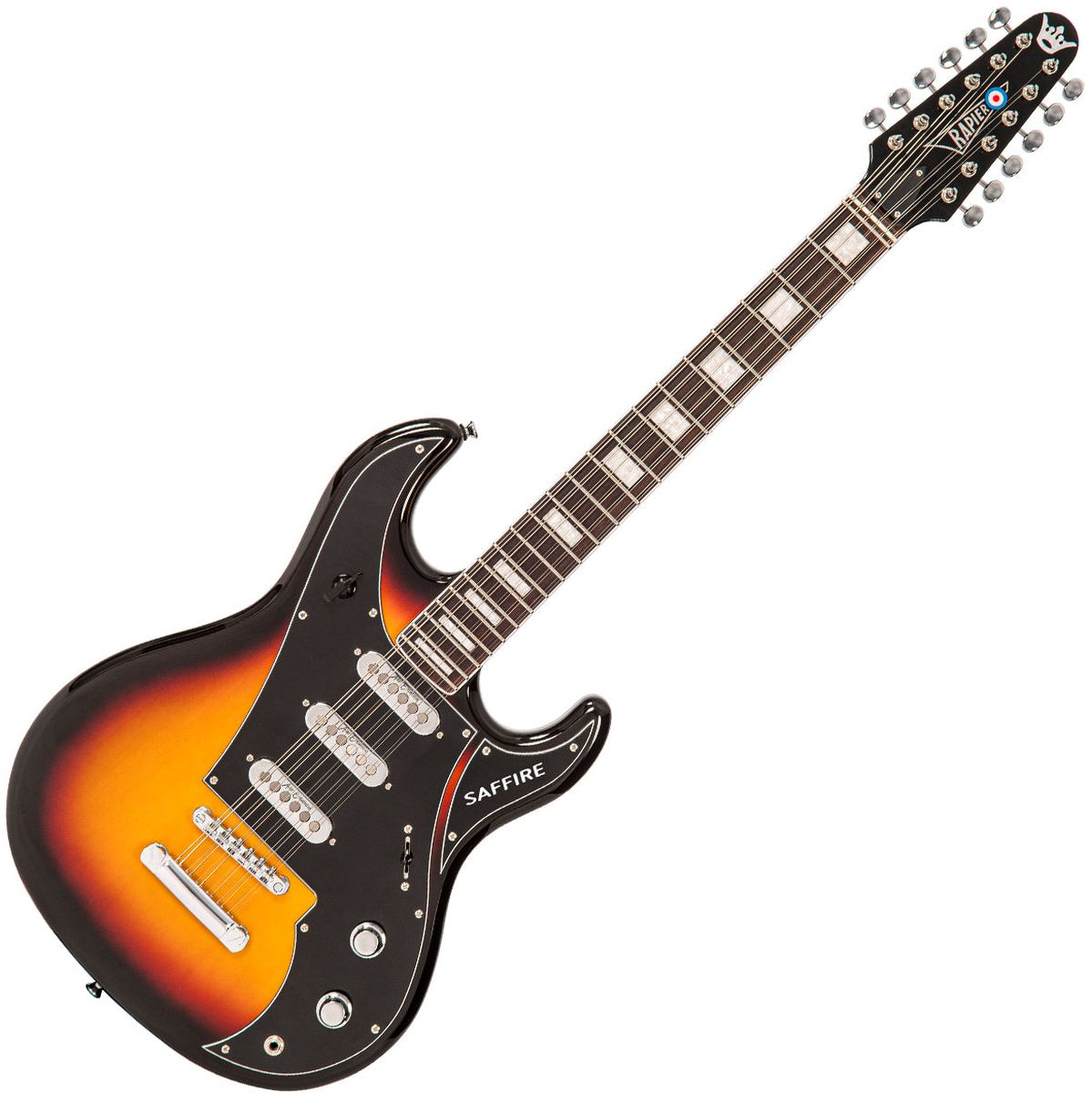 Rapier Saffire 12 Electric Guitar - 3 Tone Sunburst