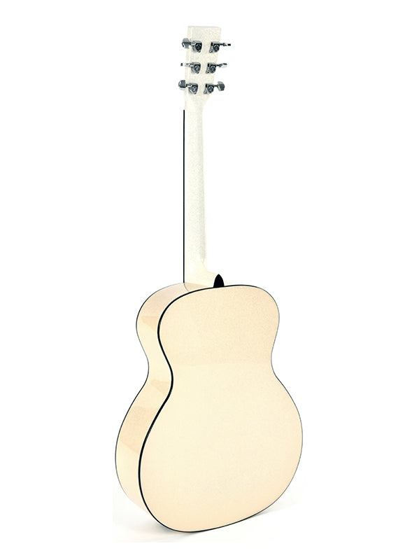 Sigma Guitars GM-1E Grand auditorium Westerngitaar - Metallic Flake White