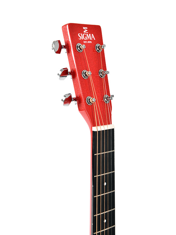 Sigma Guitars GMC-1E Grand auditorium met element - Metallic Flake Red