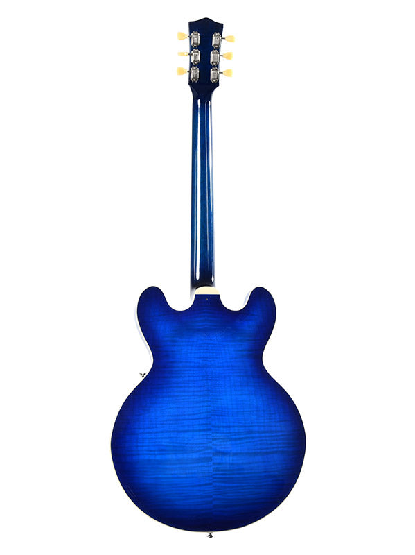 Sigma Guitars HBA-102H-TBB Semi-Hollow Humbucker Trans Blue Burst