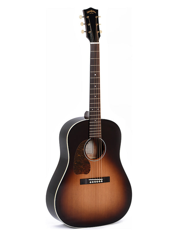 Sigma Guitars SG45 Linkshandig Dreadnought Westerngitaar - Sunburst Gloss