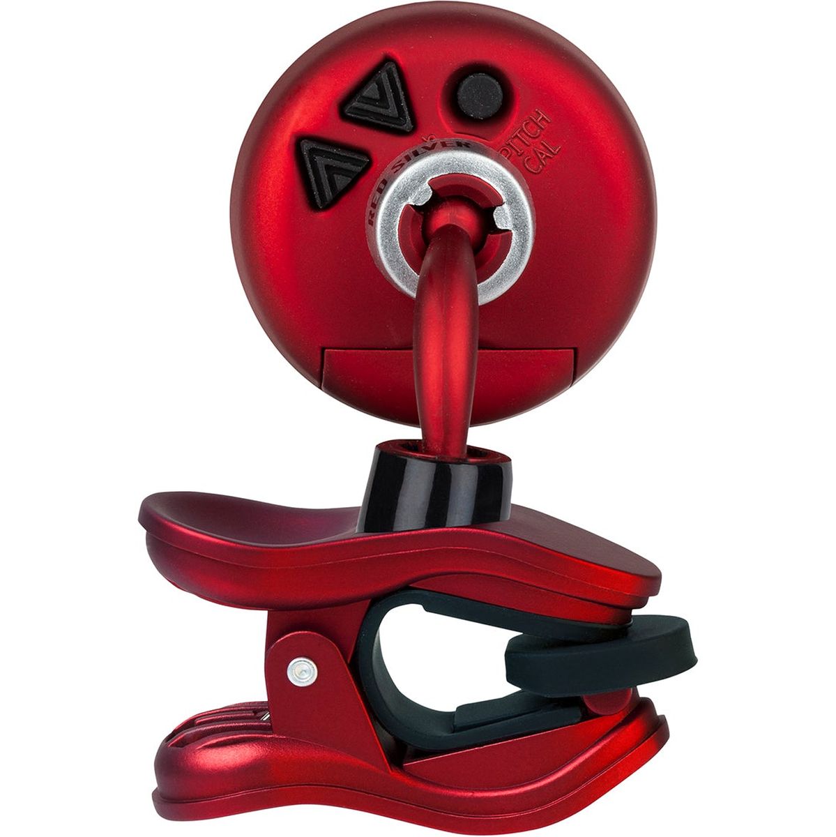 Snark Tuner Silver 2 - Clip On Chromatic Guitar Tuner - Red Silver
