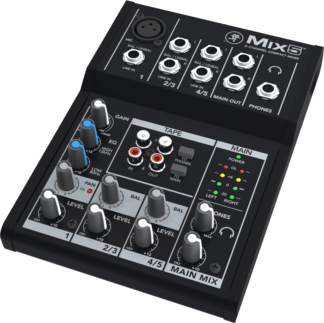 Mackie MIX5 Compact 5 kanalen mixer