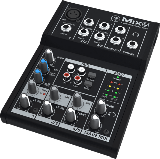 Mackie MIX5 Compact 5 kanalen mixer