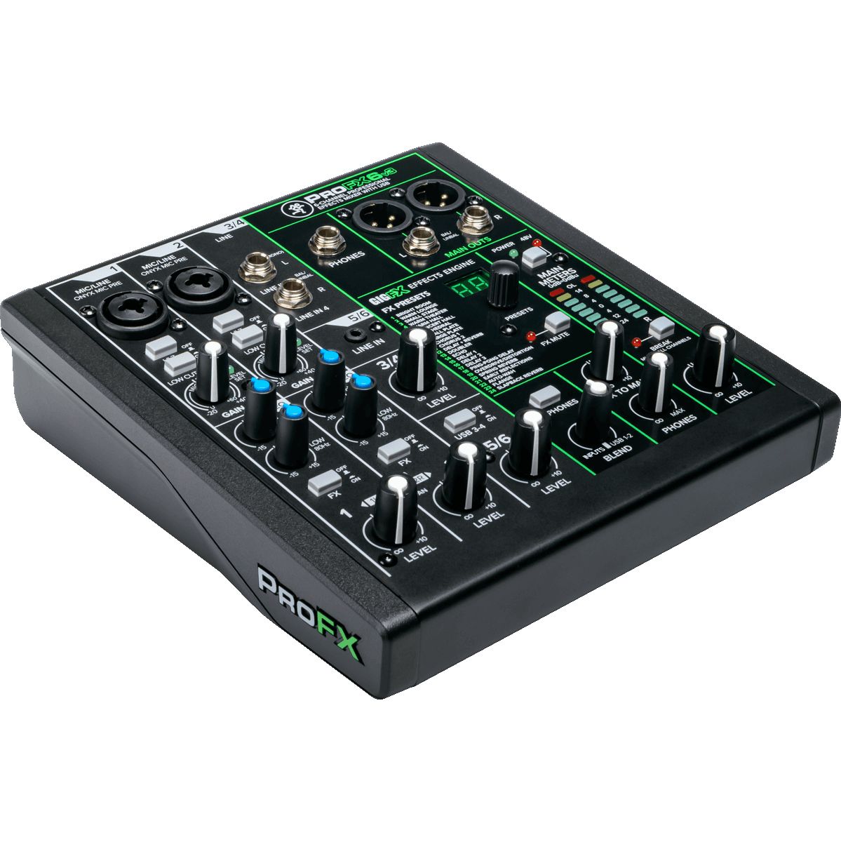 Mackie PROFX6V3 USB 6 Channels + Effecten