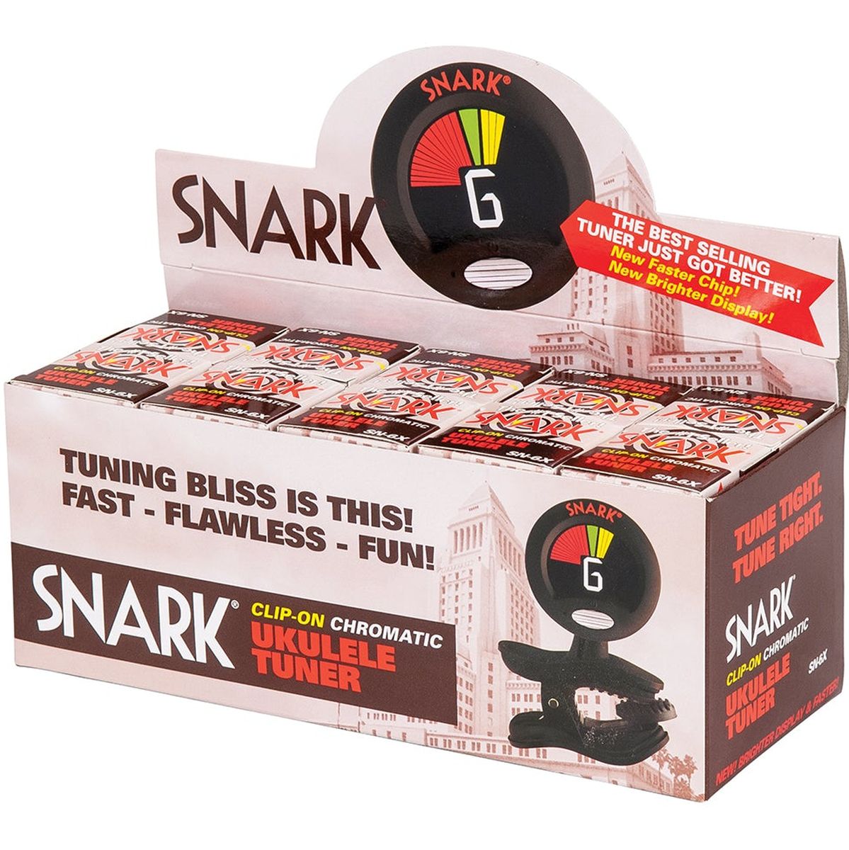 Snark Tuner Ukulele Clip On Tuner - Black