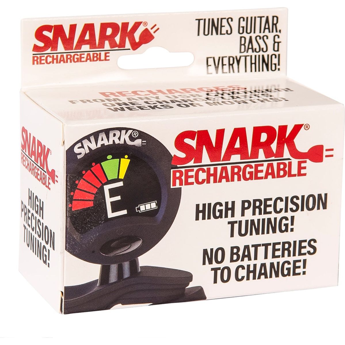 Snark Tuner Rechargeable Clip On Tuner - Black