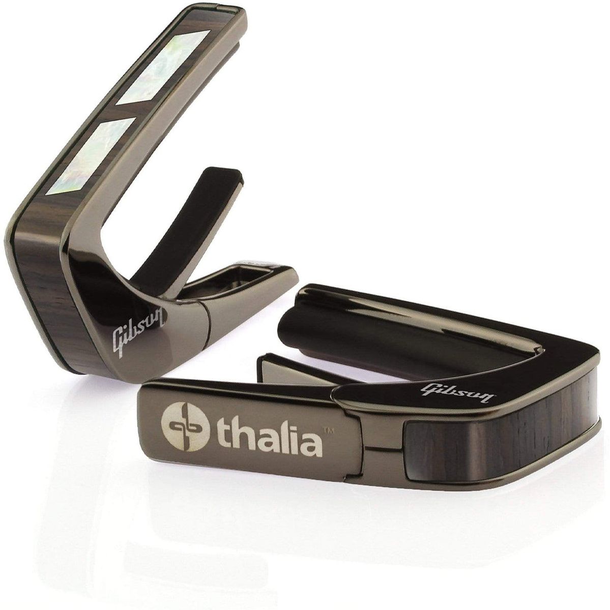 Thalia Capos Gibson Black Chrome Finish Capo - Split Paralleogram