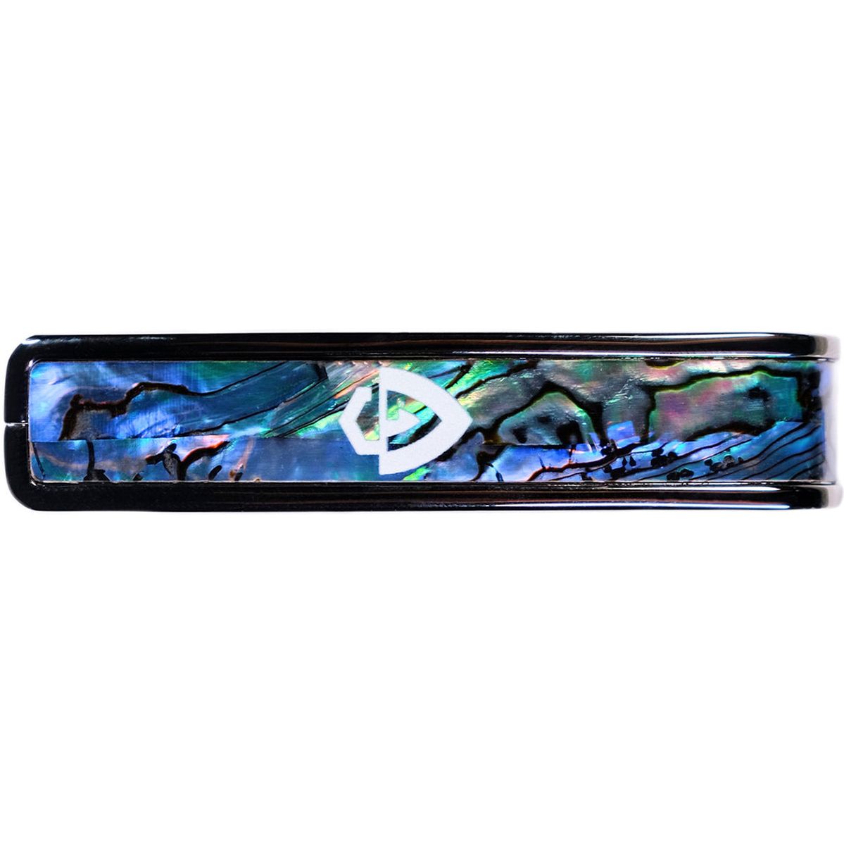 Thalia Capos Guild Black Chrome Finish Capo - Blue Abalone w/ G Shield