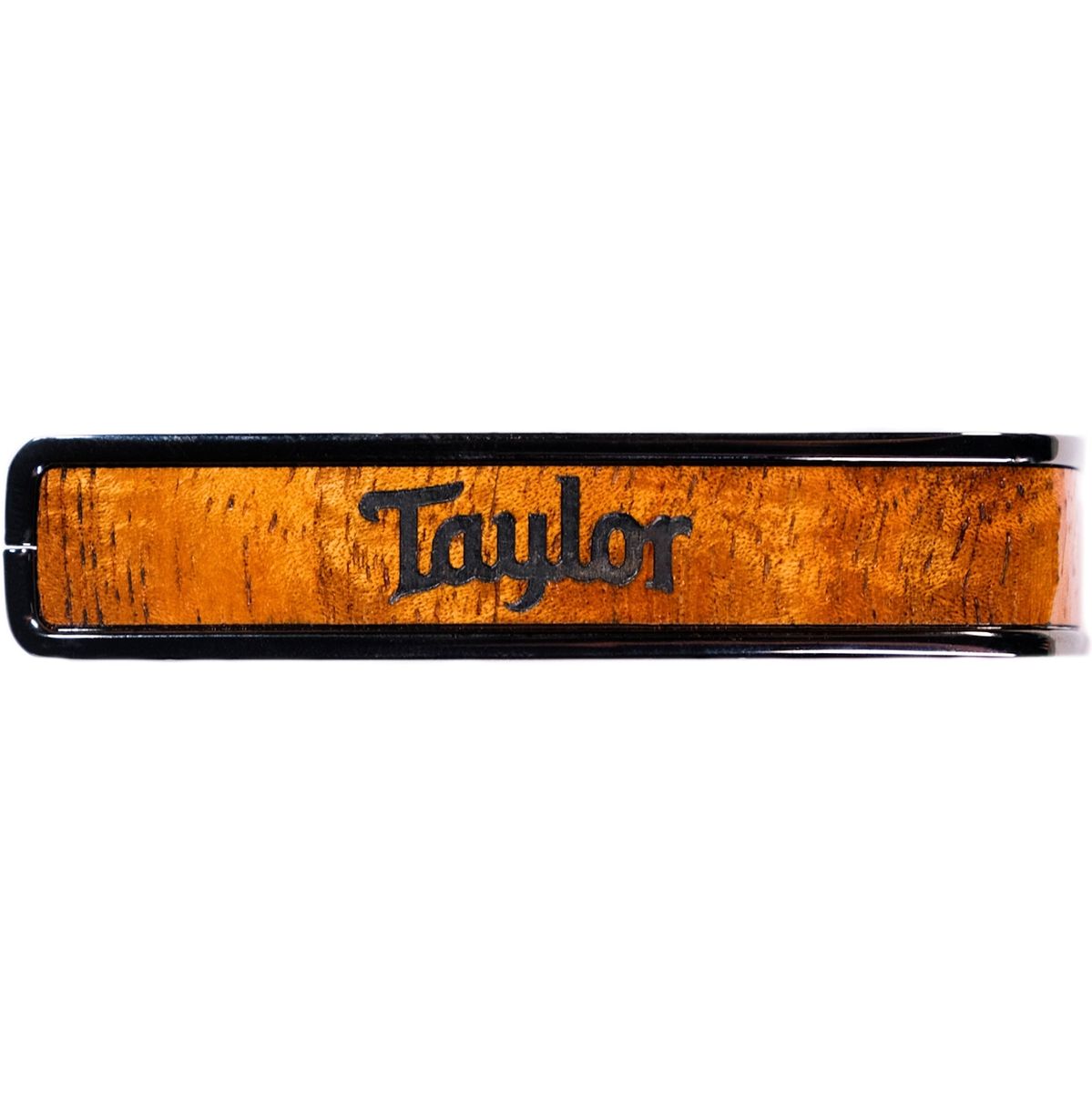 Thalia Capos Taylor Black Chrome Finish Capo - Koa w/ Black Taylor Logo