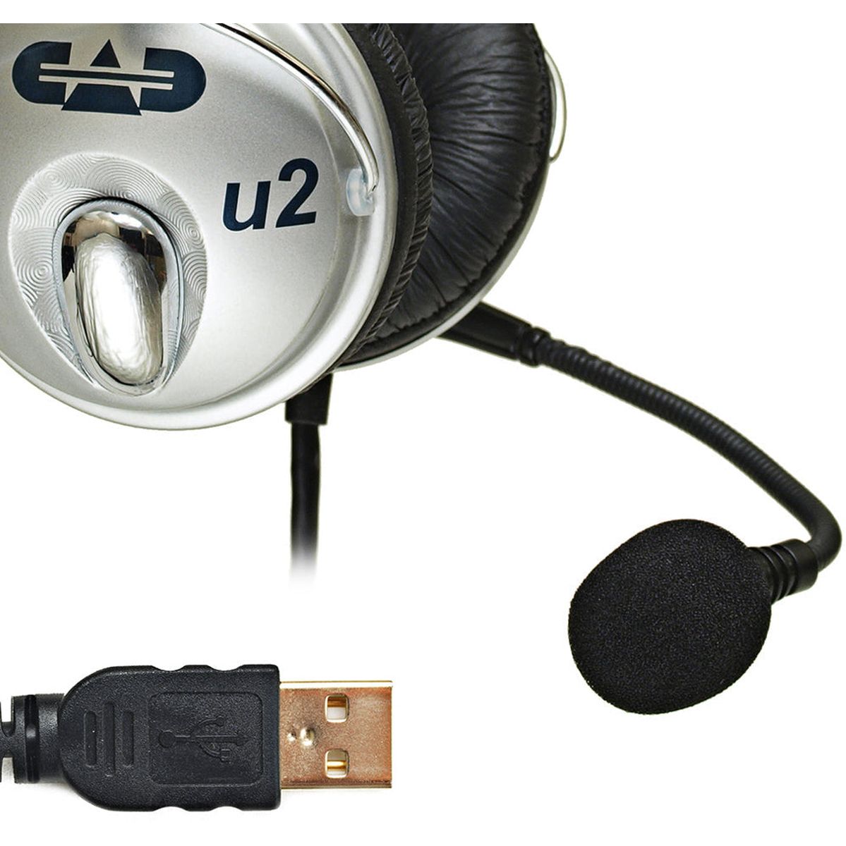 CAD USB Stereo Headphones w/ Cardioid Condenser Microphone
