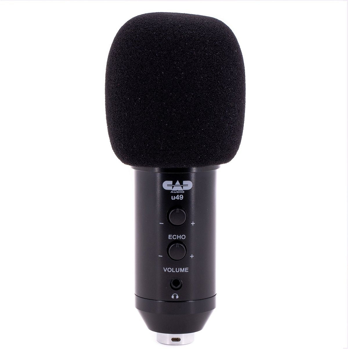 CAD USB Studio Microphone w/ Headphone Monitor &amp; Echo