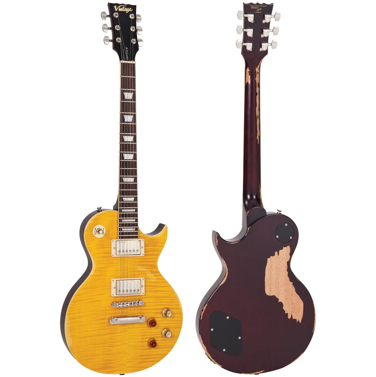 Vintage V100 Icon - Distressed Lemon Drop