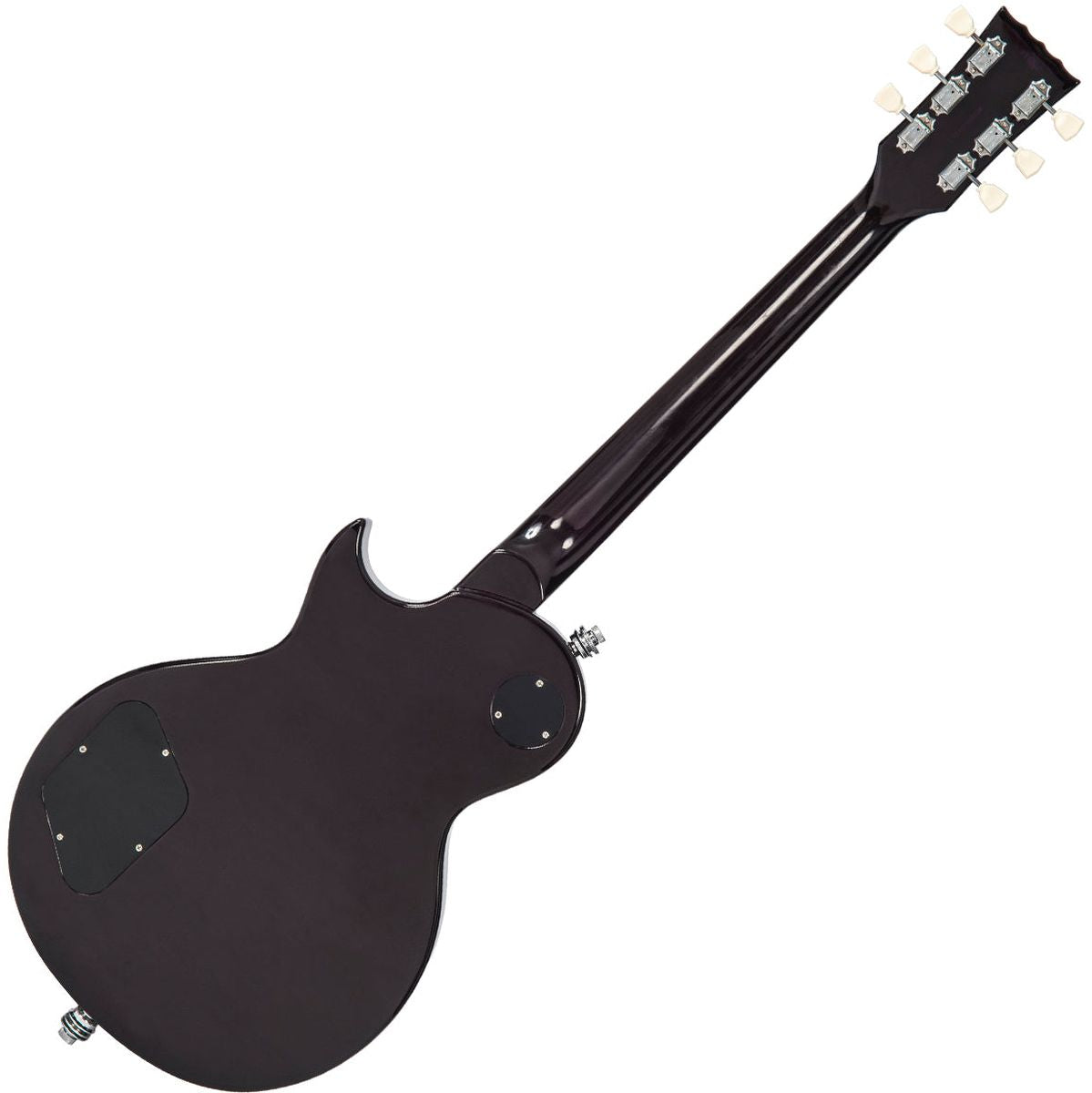 Vintage V100 Guitar - Purple Flamed Maple w/ Bigsby